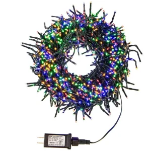 Kurt Adler Cul 1000-Light 33-Foot Cluster Garland With Multi-Color 3Mm Led Bulbs