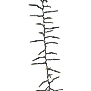 Kurt Adler Cul 1000-Light 33-Foot Cluster Garland With Warm White 3Mm Led Bulbs
