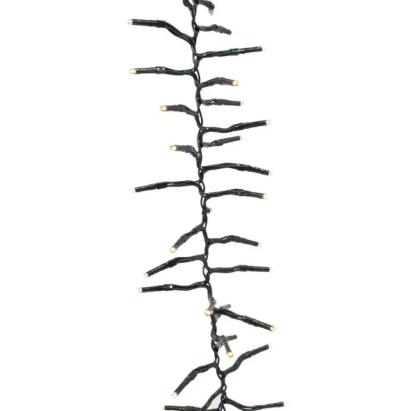 Kurt Adler Cul 1000-Light 33-Foot Cluster Garland With Warm White 3Mm Led Bulbs