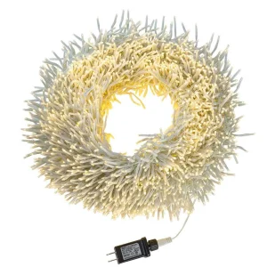 Kurt Adler 98-Foot 3000-Light Cluster Garland With Warm White Led Lights