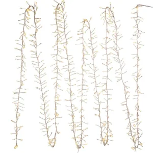 Kurt Adler 24-Foot 720-Light Warm White Twinkle Led Fairy Cluster Garland
