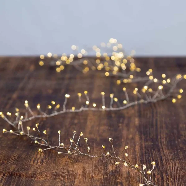 Kurt Adler 24-Foot 720-Light Warm White Twinkle Led Fairy Cluster Garland