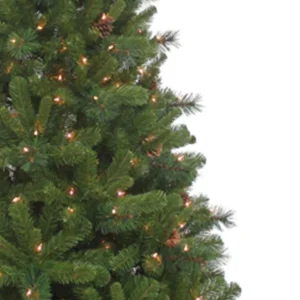 Kurt Adler 7.5-Foot Pre-Lit Clear Burlington Spruce