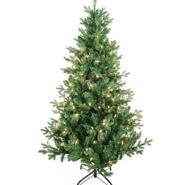 Kurt Adler 5-Foot Pre-Lit Clear Incandescent Jackson Pine Tree