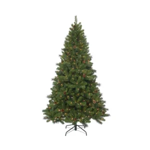Kurt Adler 7.5-Foot Pre-Lit Clear Burlington Spruce