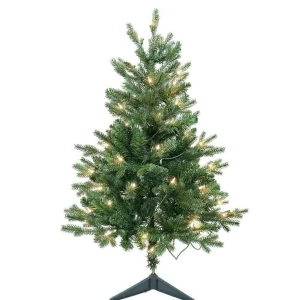 Kurt Adler 3-Foot Pre-Lit Clear Incandescent Jackson Pine Tree