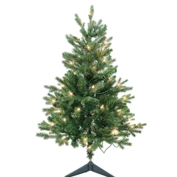 Kurt Adler 3-Foot Pre-Lit Clear Incandescent Jackson Pine Tree