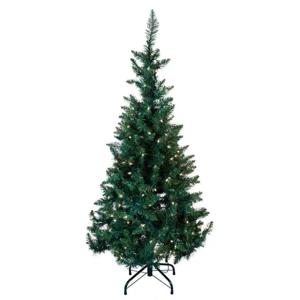 Kurt Adler 4.5-Foot Pre-Lit Green Pine Tree