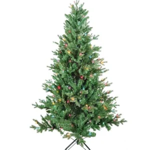 Kurt Adler 5-Foot Pre-Lit Multi-Color Incandescent Jackson Pine Tree
