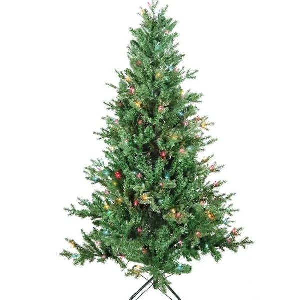 Kurt Adler 5-Foot Pre-Lit Multi-Color Incandescent Jackson Pine Tree