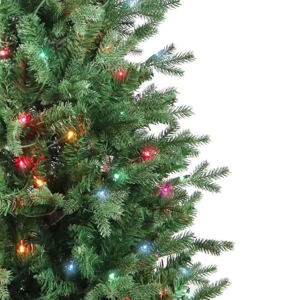 Kurt Adler 4.5-Foot Pre-Lit Multi-Color Incandescent Jackson Pine Tree