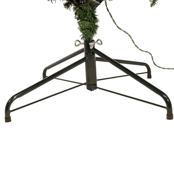 Kurt Adler 7-Foot Pre-Lit Pine Tree With Clear Lights
