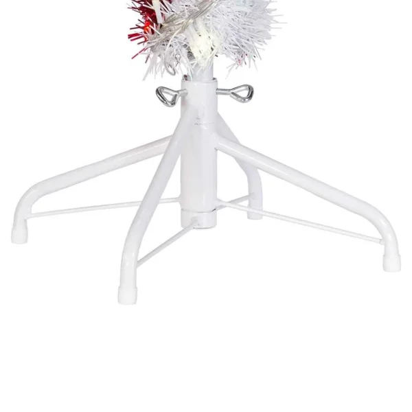 Kurt Adler 3-Foot Pre-Lit Red And White Led Tinsel Candy Cane