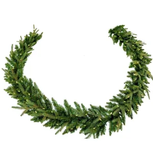 Kurt Adler 9-Foot Pre-Lit Warm White Led Grand Fir Garland