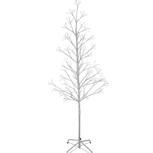 Kurt Adler 5-Foot White Birch Twig Tree With Multi-Color 8-Function Lights