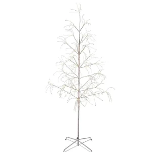 Kurt Adler 6-Foot White Birch Bark With Led Fairy Lights Tree