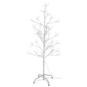 Kurt Adler 4-Foot White Birch Tree With Warm White Led 8 Function Lights