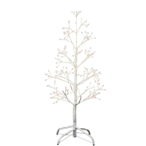 Kurt Adler 3-Foot White Birch Tree With Warm White Led 8 Function Lights