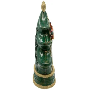 Kurt Adler 11.25-Inch Battery Operated Water Snowman Tree With Santa Sleigh