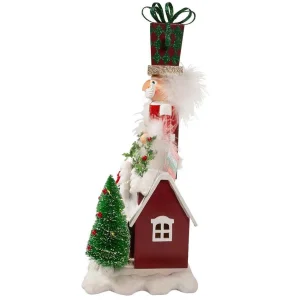 Kurt Adler 18-Inch Battery Operated Deck The Halls Musical Led Nutcracker