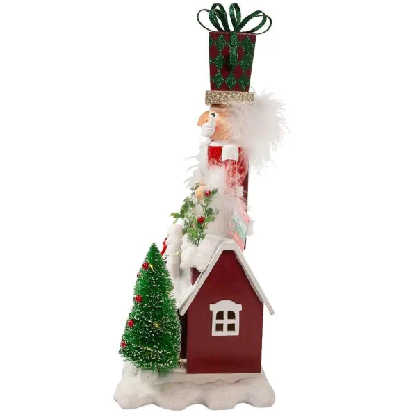 Kurt Adler 18-Inch Battery Operated Deck The Halls Musical Led Nutcracker