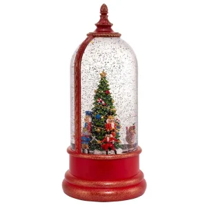 Kurt Adler 10.8-Inch Battery-Operated Usb Lighted Musical Nutcracker Water Lantern