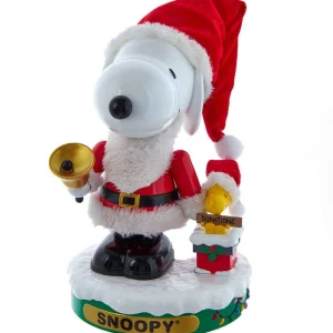 Kurt Adler 10-Inch Battery-Operated Musical Santa Snoopy Nutcracker