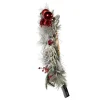 Kurt Adler 22-Inch Battery-Operated Red Berries, Balls And Silver Pinecone Wreath