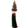 Kurt Adler 24-Inch Battery-Operated Hollywood Red And Dark Green Nutcracker With Led Hat