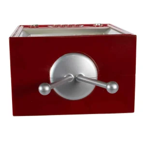 Kurt Adler 8.5-Inch Battery-Operated Rudolph And Santa Musical Tv Table Piece