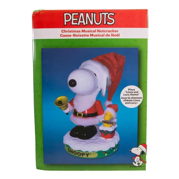 Kurt Adler 10-Inch Battery-Operated Musical Santa Snoopy Nutcracker