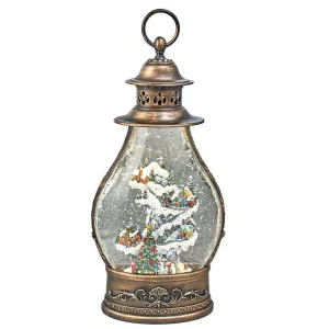 Kurt Adler 15-Inch Battery-Operated Lit Christmas Village Water Lantern