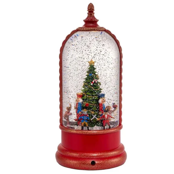 Kurt Adler 10.8-Inch Battery-Operated Usb Lighted Musical Nutcracker Water Lantern