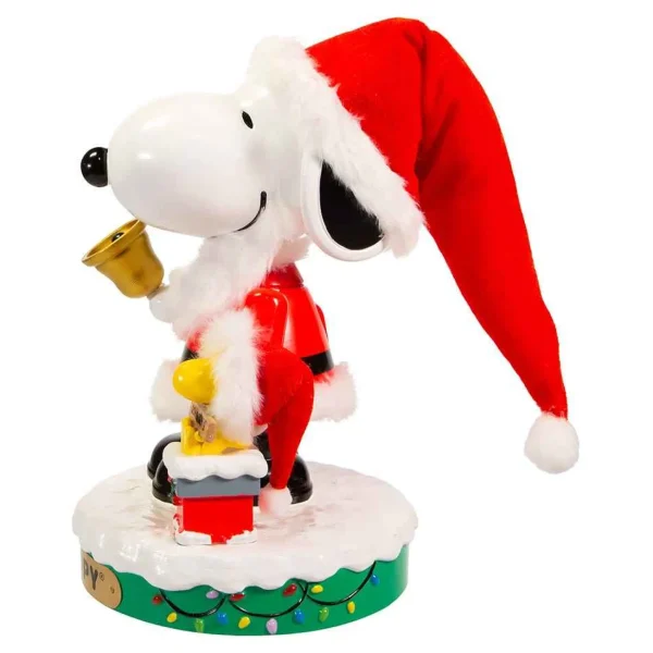 Kurt Adler 10-Inch Battery-Operated Musical Santa Snoopy Nutcracker
