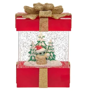 Kurt Adler 7-Inch Battery-Operated The Child And Tree Water Musical Gift Box Table Piece