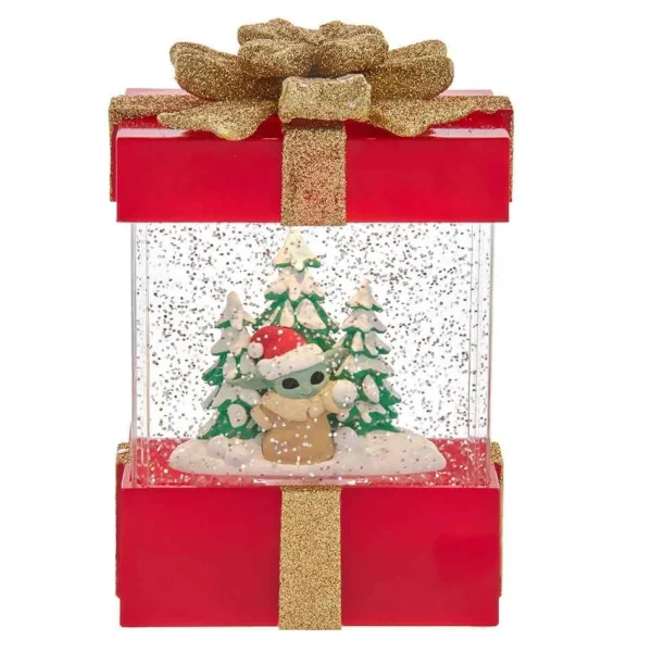 Kurt Adler 7-Inch Battery-Operated The Child And Tree Water Musical Gift Box Table Piece