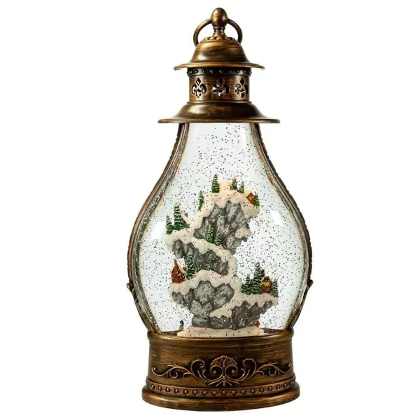 Kurt Adler 15-Inch Battery-Operated Lit Christmas Village Water Lantern