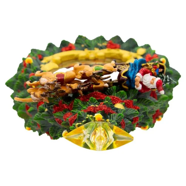 Kurt Adler 13.4-Inch Battery-Operated Musical Water Santa Tree