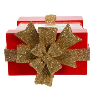 Kurt Adler 7-Inch Battery-Operated The Child And Tree Water Musical Gift Box Table Piece