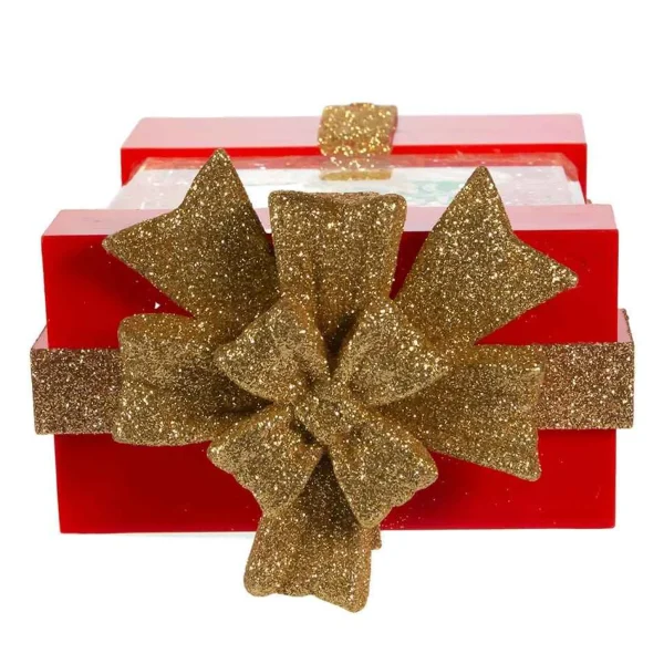 Kurt Adler 7-Inch Battery-Operated The Child And Tree Water Musical Gift Box Table Piece