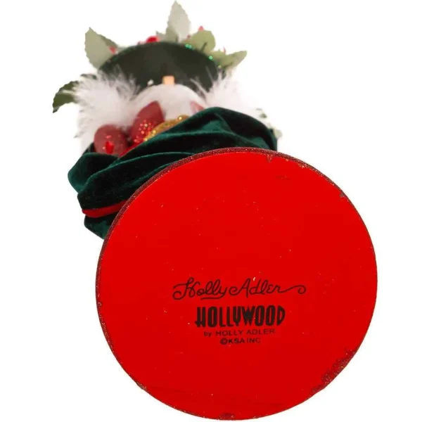 Kurt Adler 24-Inch Battery-Operated Hollywood Red And Dark Green Nutcracker With Led Hat