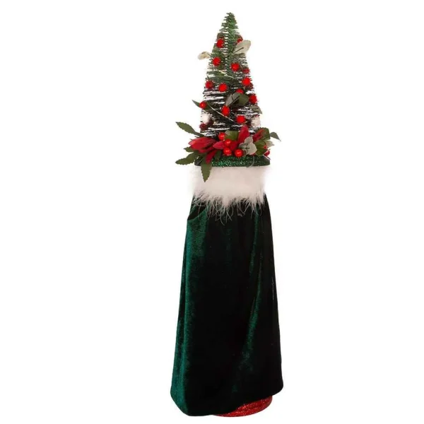 Kurt Adler 24-Inch Battery-Operated Hollywood Red And Dark Green Nutcracker With Led Hat
