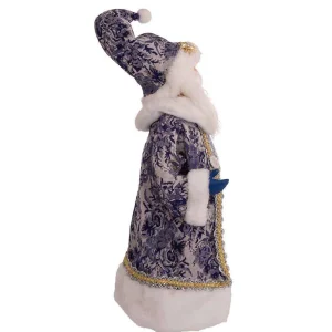 Kurt Adler 18-Inch Blue Santa Holding Oversized