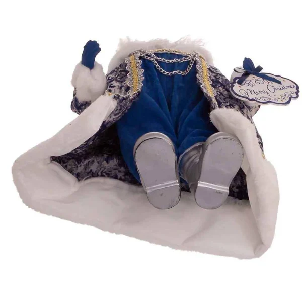 Kurt Adler 18-Inch Blue Santa Holding Oversized