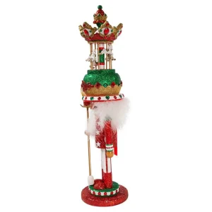 Kurt Adler 18-Inch Carousel Hat Musical Nutcracker