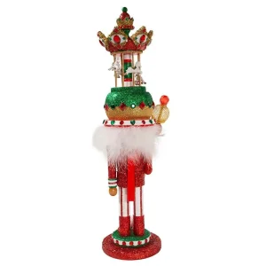 Kurt Adler 18-Inch Carousel Hat Musical Nutcracker