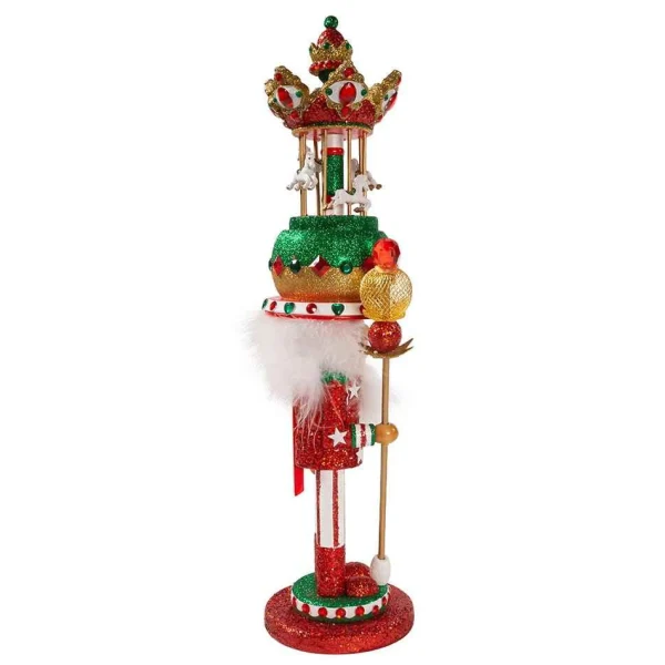 Kurt Adler 18-Inch Carousel Hat Musical Nutcracker