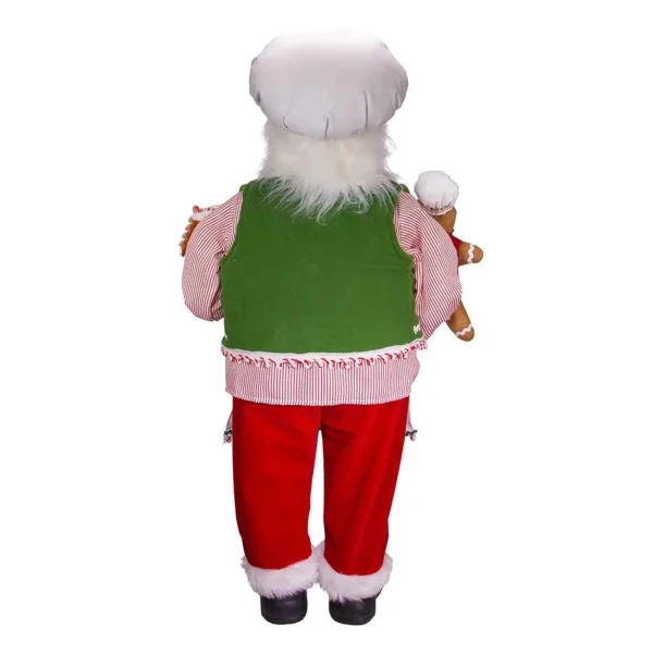 Kurt Adler 40-Inch Christmas Chef Santa With Gingerbread