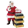 Kurt Adler 10.5-Inch Coca-Cola Santa With Delivery Cart Set Of 2 Pieces