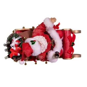 Kurt Adler 10-Inch Coca-Cola Santa In Sleigh Table Piece